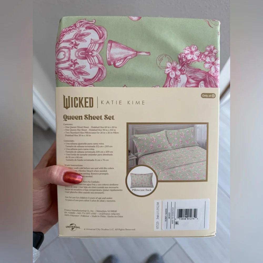 Queen Sheet & Comforter Wicked: For Good Set